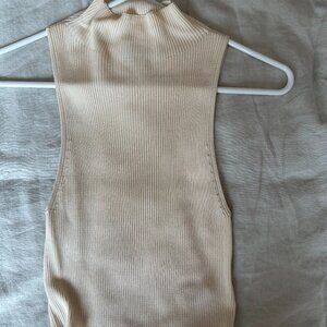& Other Stories pleated high neck top